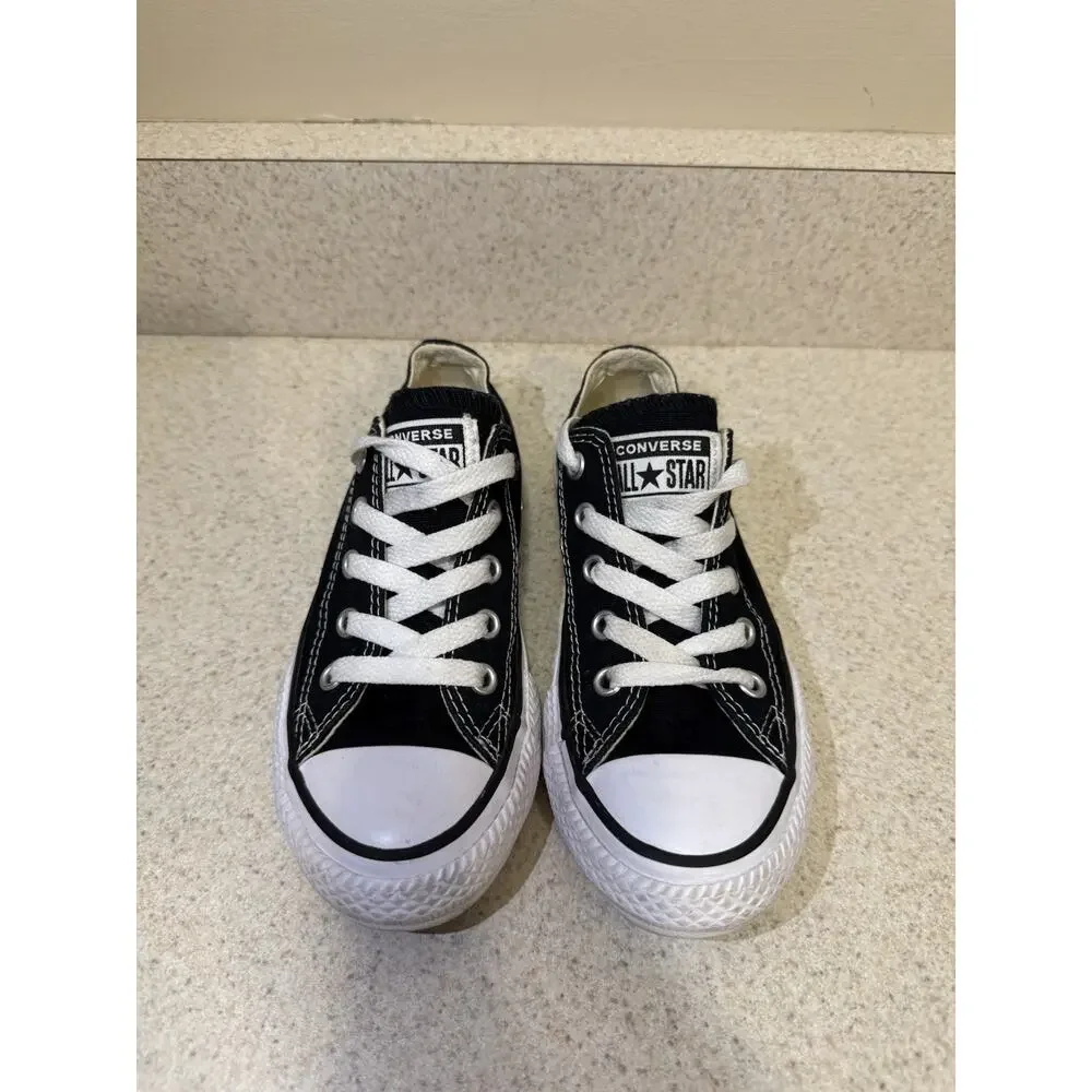 Converse All Star Black Low Top Youth Kids Sneakers Size 12